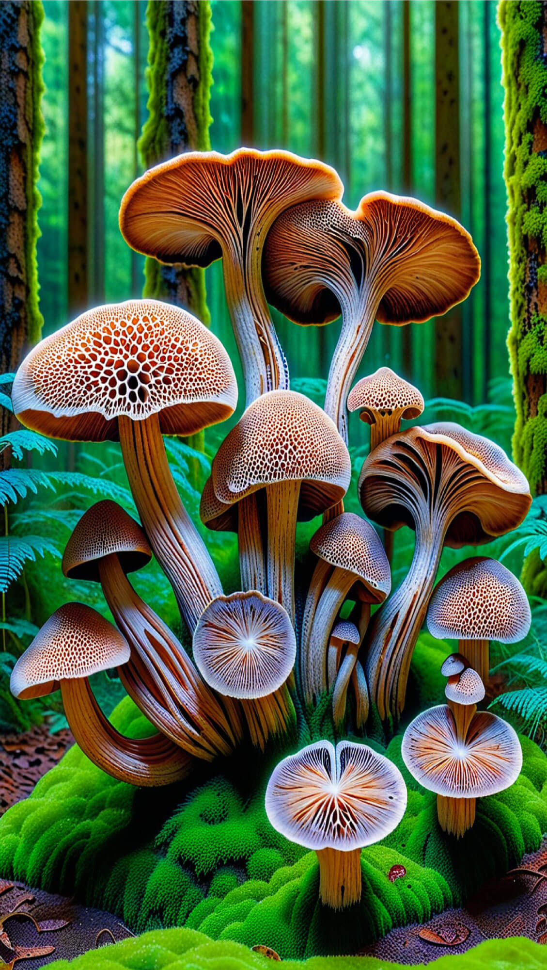 Natural Mushroom Wallpaper